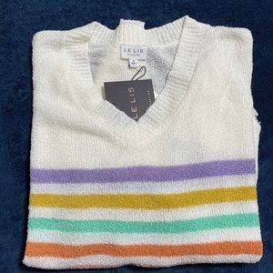 NWT Distressed sweater